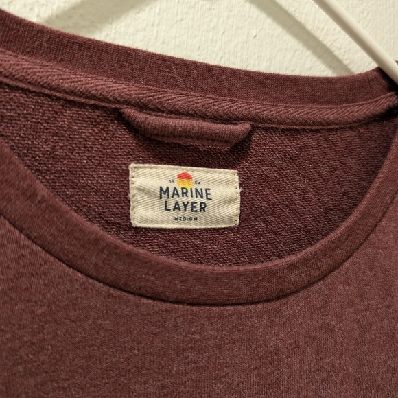 Marine Layer lightweight sweat shirt - Picture 2 of 4